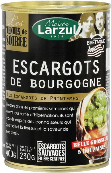 Escargots de Bourgogne belle grosseur 5 douzaines - 400g